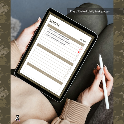 "Dinosaur" 2025 Digital Daily Planner