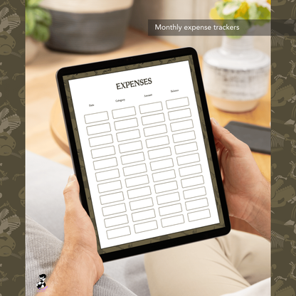 "Dinosaur" 2025 Digital Daily Planner