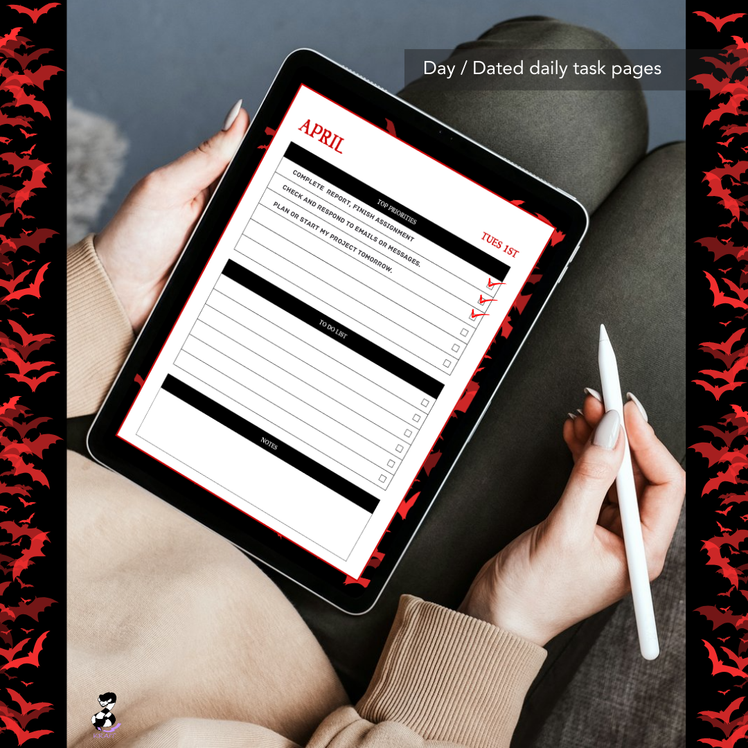 "The Count" 2025 Digital Daily Planner