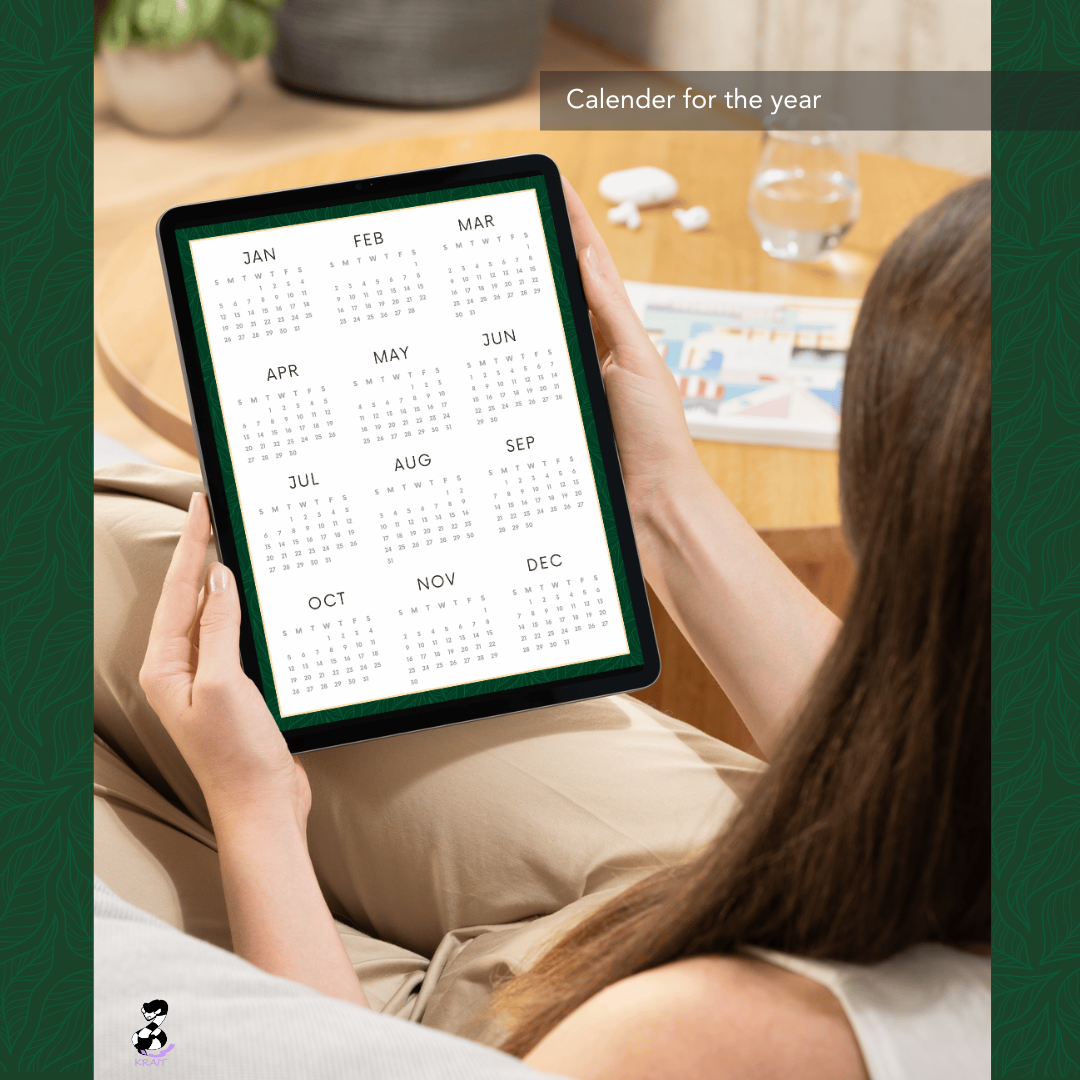 "Healing Tree" 2025 Digital Daily Planner