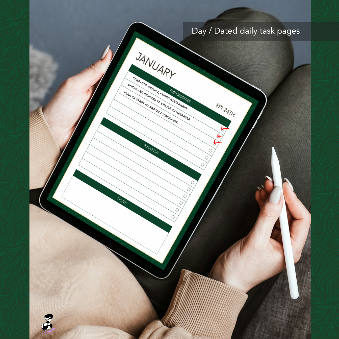 "Healing Tree" 2025 Digital Daily Planner